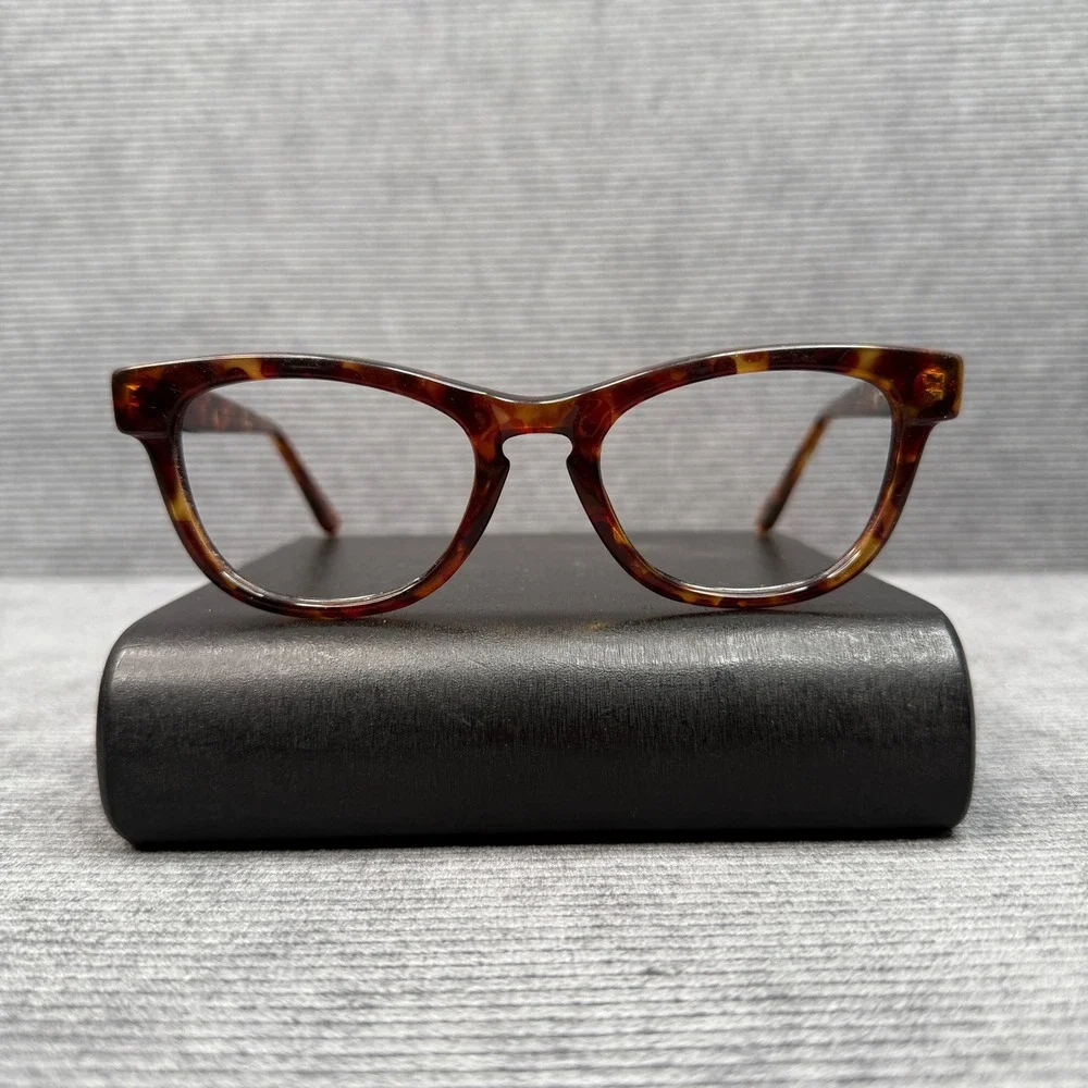 Vintage Tortoise Shell Cat Eye Y2K Eyeglass Frames Made in France Retro Style